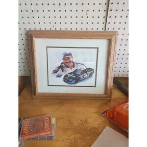 Framed and matted Dale Earnhardt  17x14